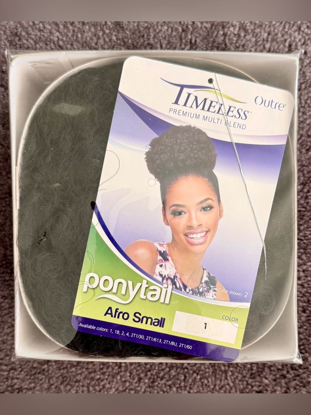 “Outre” Timeless Premium Multi Blend #1 Black 🖤Afro Style Drawstring Ponytail